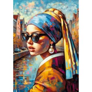 Пъзел 1000 елемента Cherry Pazzi Момиче с перла